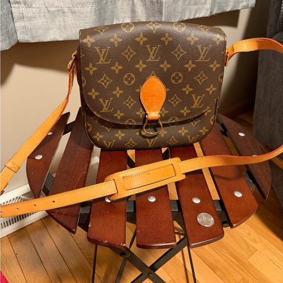 Louis Vuitton Monogram Crossbody Bag with Tan Accents - Picture 2 of 8